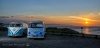 Wedding Campers with a Gwithian sunset... via @Aimeejohn24